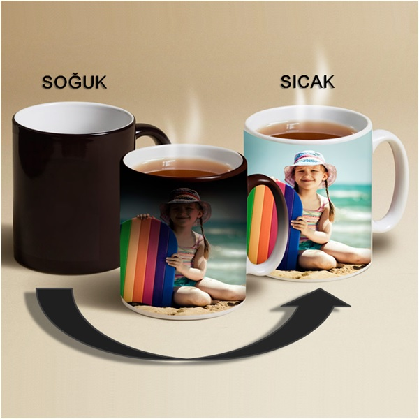 Kişiye Özel İki Fotoğraflı Sihirli Kupa Bardak - Product Image 3